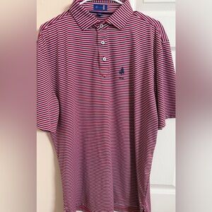 Stitch Striped Multicolor Lightweight Men’s L Short Sleeve Polo Shirt